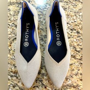 Rothy’s The Point flats in flax birdseye